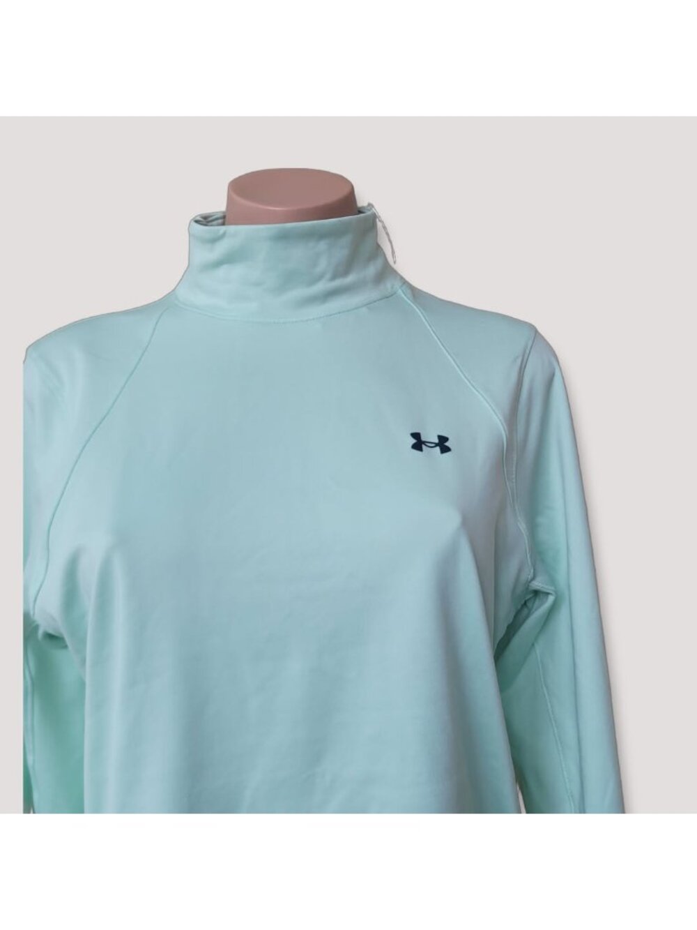 Under Armour Green Athleisure Turtleneck Top Base Layer LG - Picture 3 of 6